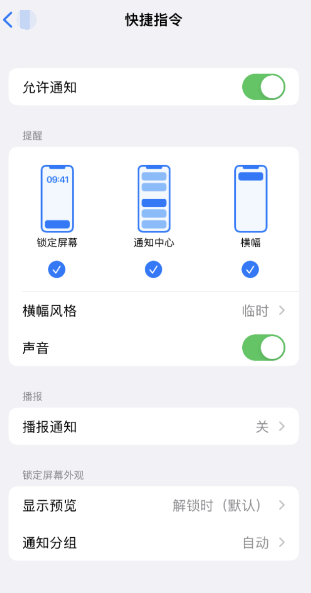 中站苹果手机维修分享如何在 iPhone 上关闭快捷指令通知 