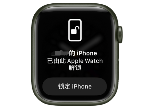 中站苹果手机维修分享用 AppleWatch 解锁配备面容 ID 的 iPhone方法 