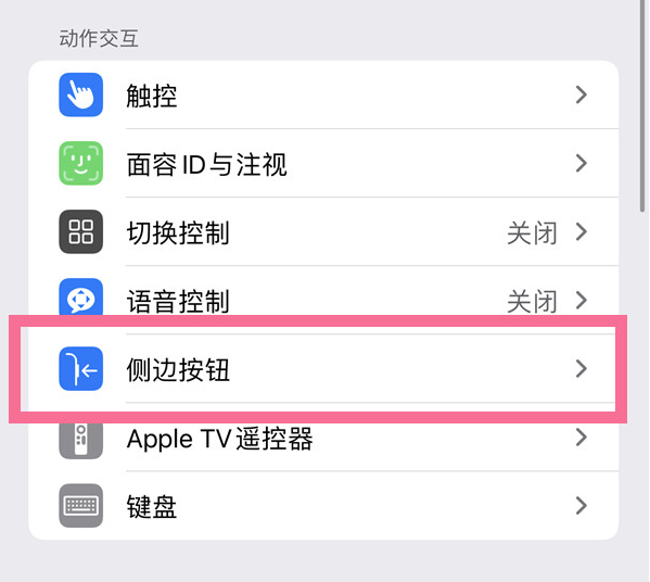 中站苹果14维修店分享iPhone14 Plus侧键双击下载功能关闭方法 