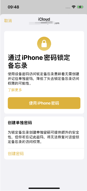 中站苹果14维修店分享iPhone 14备忘录加密方法教程 